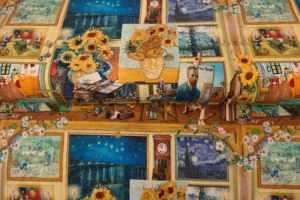 "Kunststoff" auf Jersey - Van Gogh